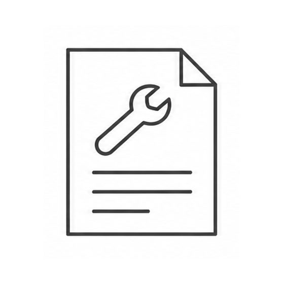 Document with a wrench