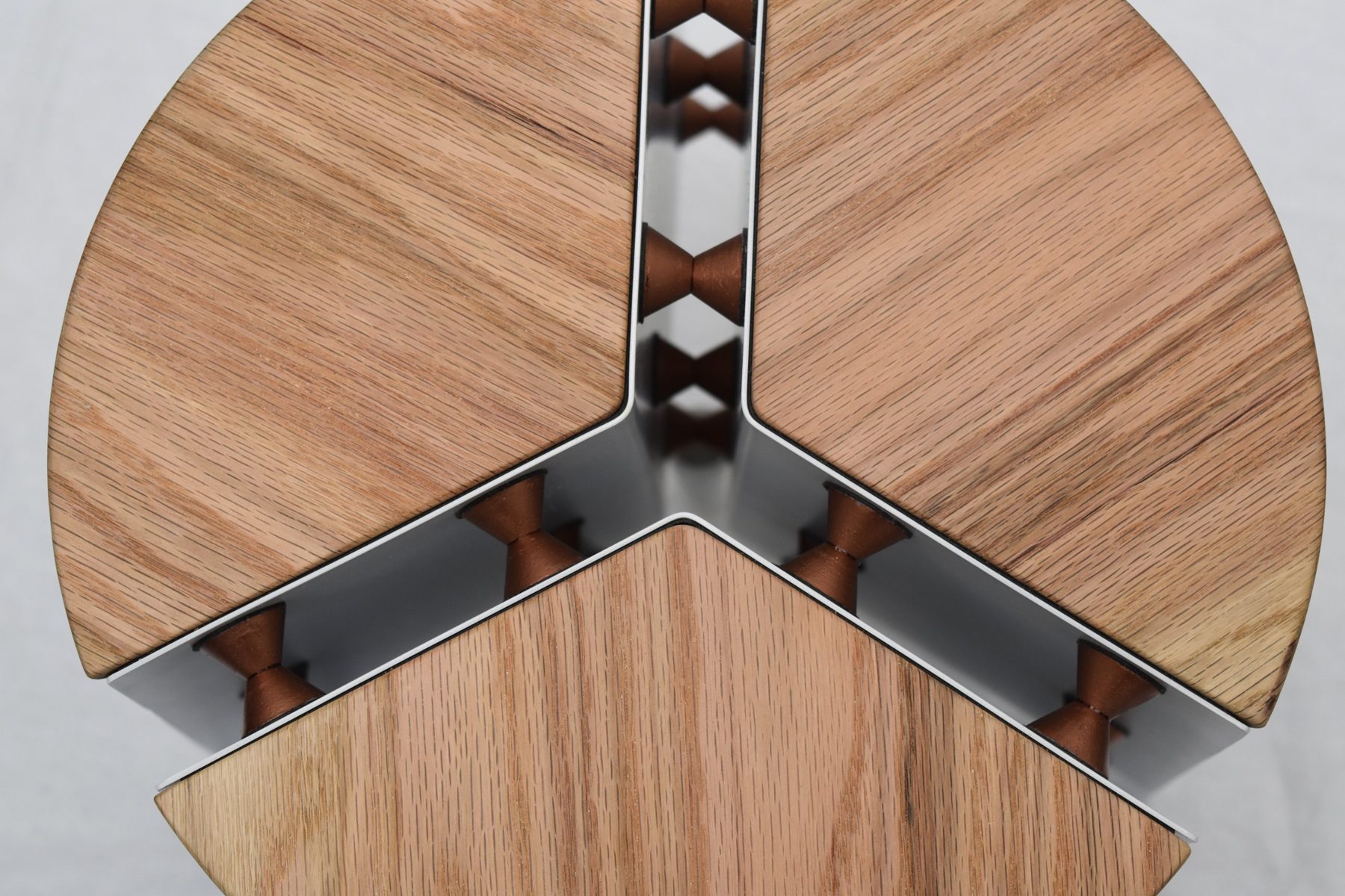 Studio shot of the Almaz stool from above