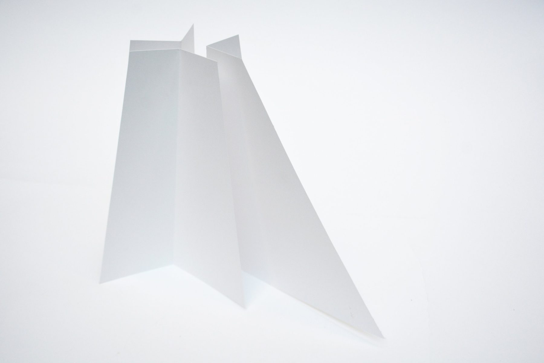 Simple folded paper model of the base