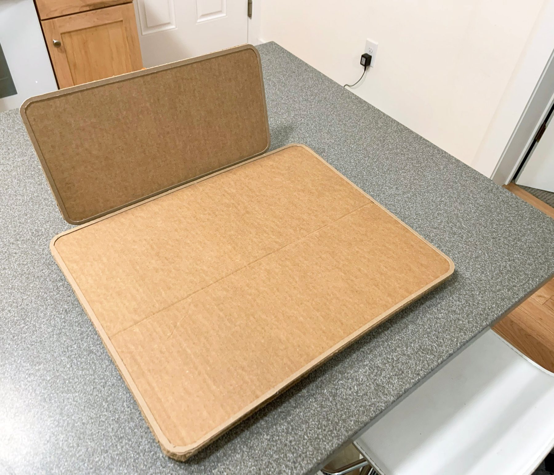 Cardboard prototype in a home setting