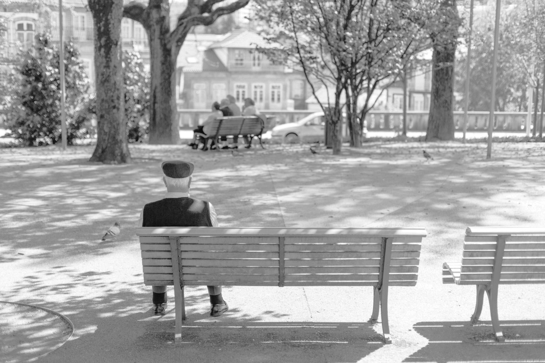 Isolated elderly person