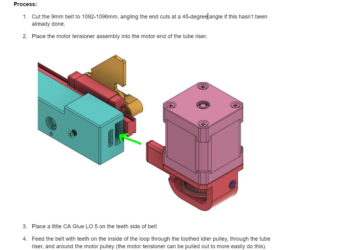 Belt routing with CAD callouts